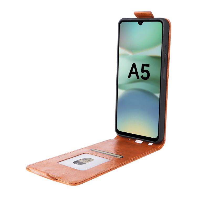 For Redmi A5 4G 173.3mm Magnetic Vertical Flip Leather Phone Case with Buckle