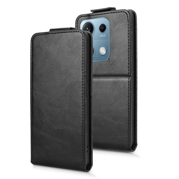 For Redmi Note 14S / Note 13 Pro 4G Magnetic Vertical Flip Leather Phone Case with Buckle