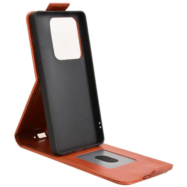 For Redmi Note 14S / Note 13 Pro 4G Magnetic Vertical Flip Leather Phone Case with Buckle