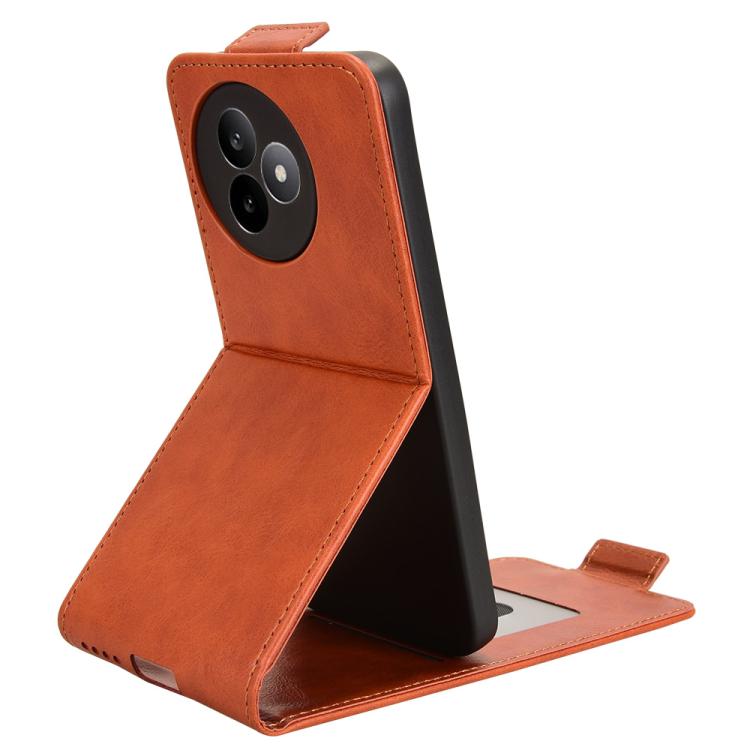 For Redmi K80 Ultra Magnetic Vertical Flip Leather Phone Case with Buckle