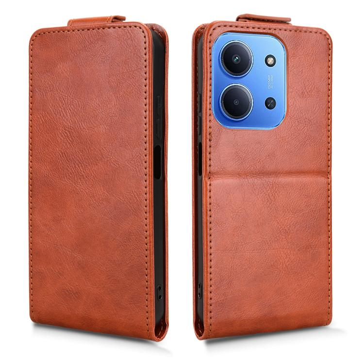 For Redmi 15C 5G / 4G EU 173mm / Poco C85 5G Magnetic Vertical Flip Leather Phone Case with Buckle