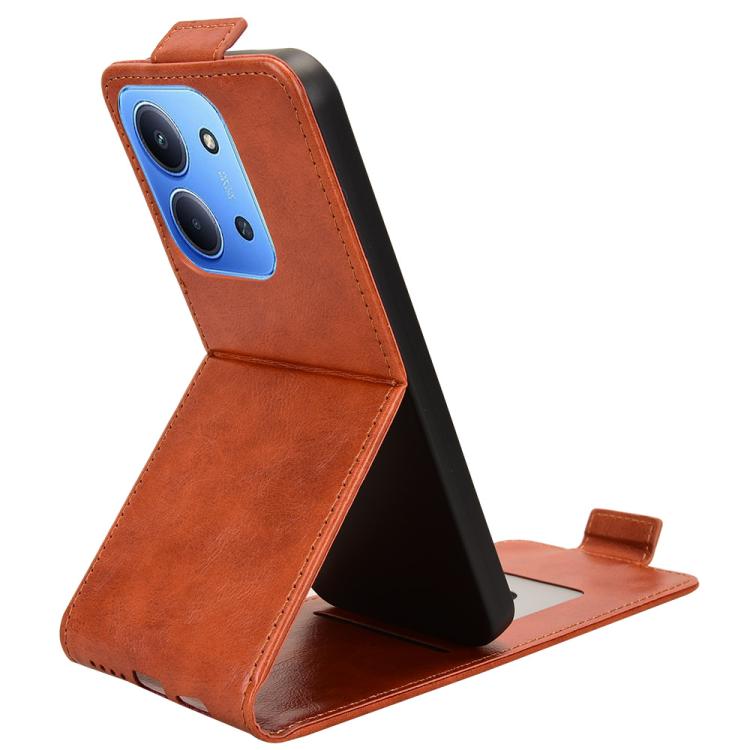 For Redmi 15C 5G / 4G EU 173mm / Poco C85 5G Magnetic Vertical Flip Leather Phone Case with Buckle