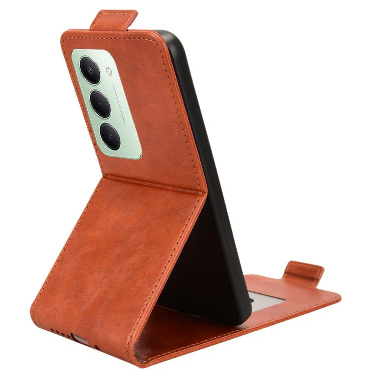 For Redmi 15 5G Global / 15 4G SEA 169.5mm Magnetic Vertical Flip Leather Phone Case with Buckle