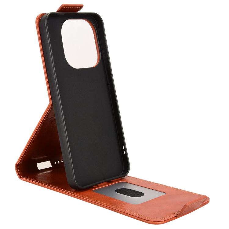 For Xiaomi 15T 5G Magnetic Vertical Flip Leather Phone Case with Buckle
