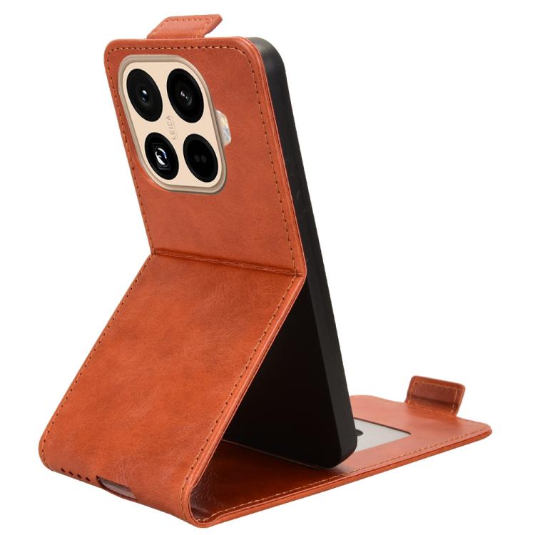 For Xiaomi 15T Pro 5G Magnetic Vertical Flip Leather Phone Case with Buckle