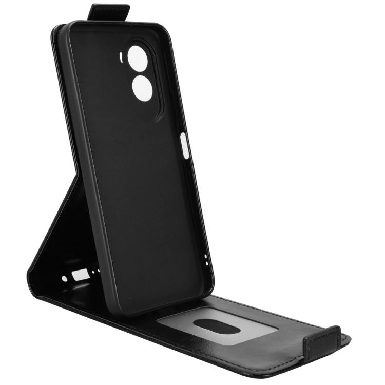 For Xiaomi Poco M7 4G 169mm Magnetic Vertical Flip Leather Phone Case with Buckle