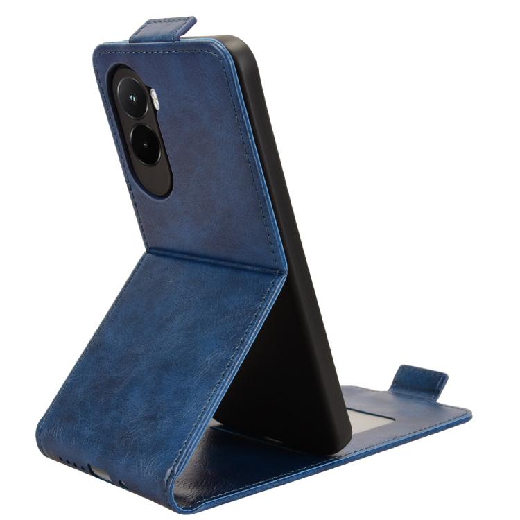 For Xiaomi Poco M7 4G 169mm Magnetic Vertical Flip Leather Phone Case with Buckle
