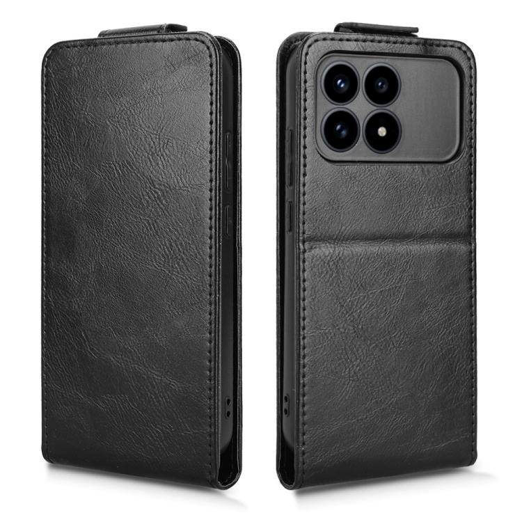 For Redmi K90 5G / Poco F8 Pro Magnetic Vertical Flip Leather Phone Case with Buckle