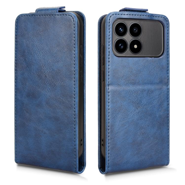 For Redmi K90 5G / Poco F8 Pro Magnetic Vertical Flip Leather Phone Case with Buckle