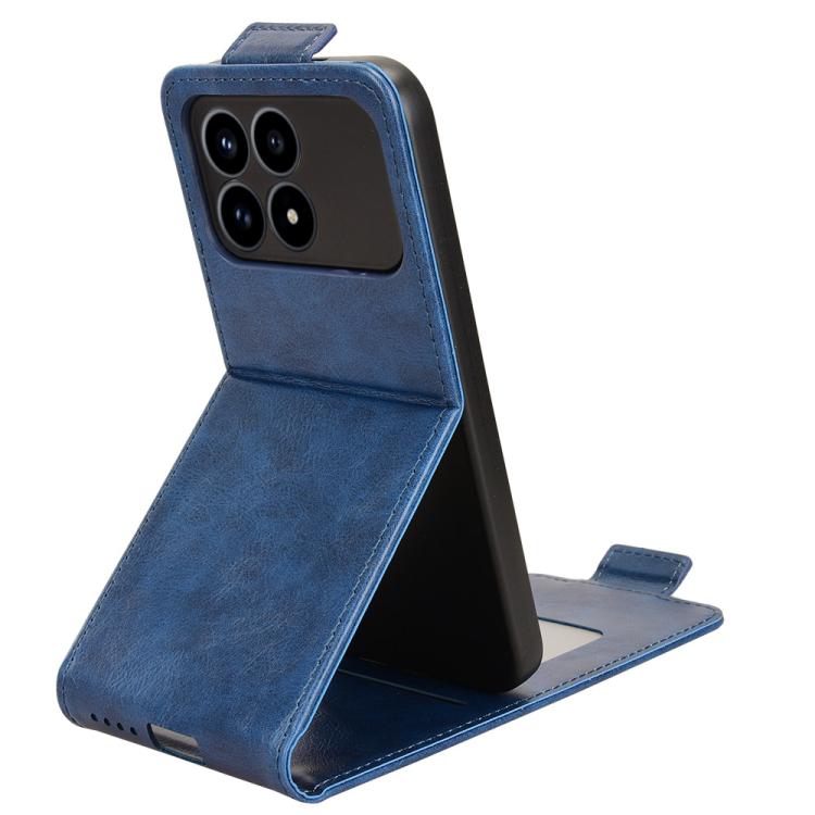 For Redmi K90 5G / Poco F8 Pro Magnetic Vertical Flip Leather Phone Case with Buckle