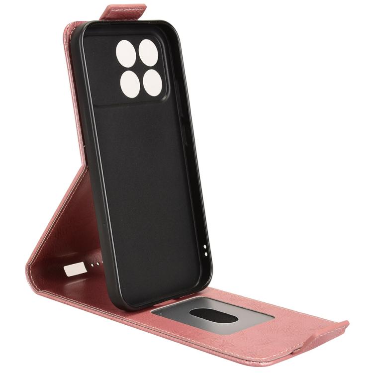 For Redmi K90 5G / Poco F8 Pro Magnetic Vertical Flip Leather Phone Case with Buckle