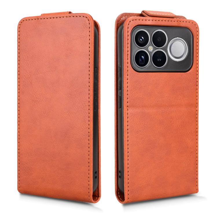 For Redmi K90 Pro Max 5G / Poco F8 Ultra Magnetic Vertical Flip Leather Phone Case with Buckle