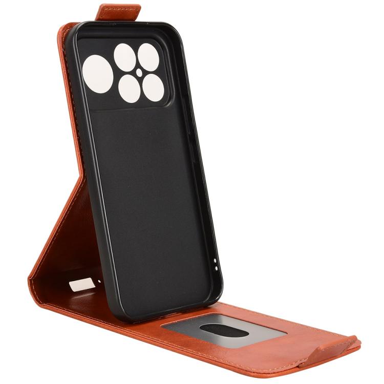 For Redmi K90 Pro Max 5G / Poco F8 Ultra Magnetic Vertical Flip Leather Phone Case with Buckle