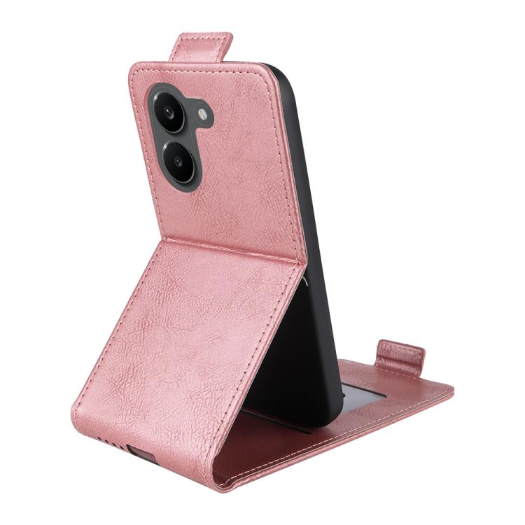 For Xiaomi Poco X8 Pro / Redmi Turbo 5 Magnetic Vertical Flip Leather Phone Case with Buckle