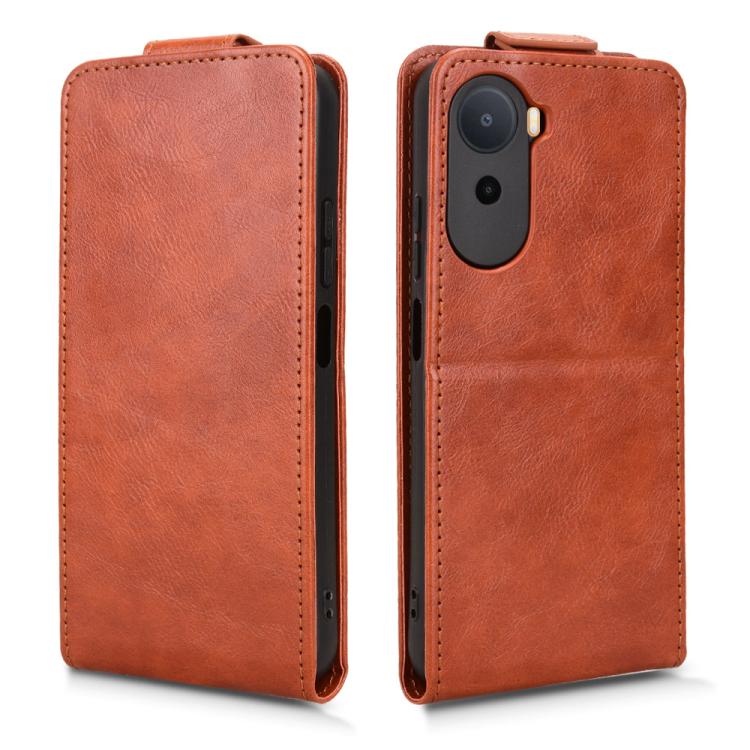 For Redmi A7 Pro 171mm / Poco C85x 5G Magnetic Vertical Flip Leather Phone Case with Buckle