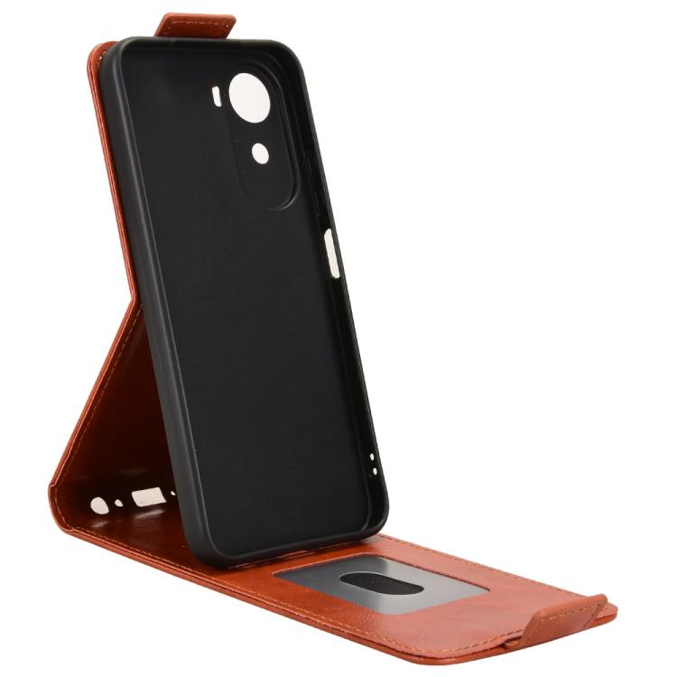 For Redmi A7 Pro 171mm / Poco C85x 5G Magnetic Vertical Flip Leather Phone Case with Buckle