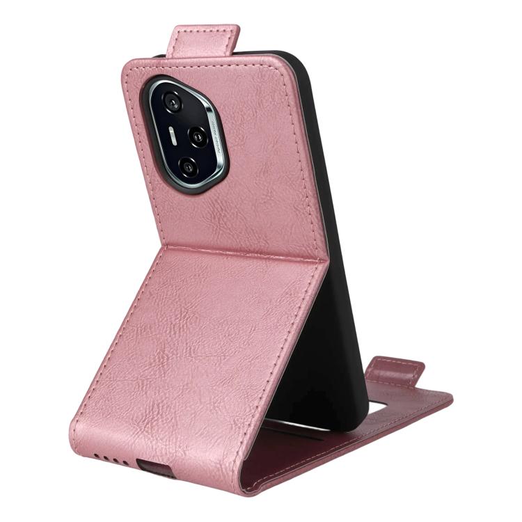 For Honor 400 Global 156.5mm Magnetic Vertical Flip Leather Phone Case with Buckle