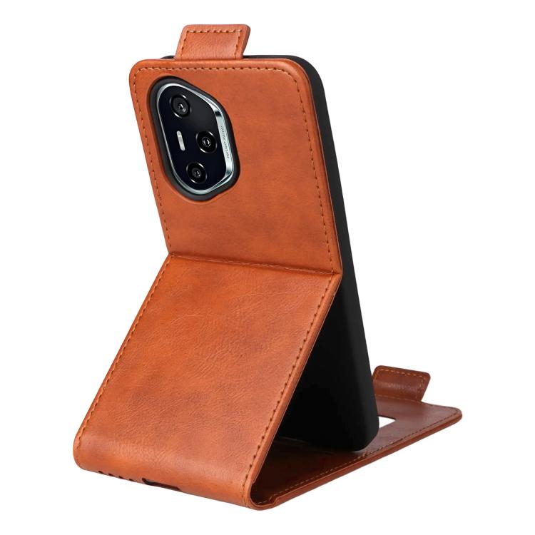 For Honor 400 Global 156.5mm Magnetic Vertical Flip Leather Phone Case with Buckle