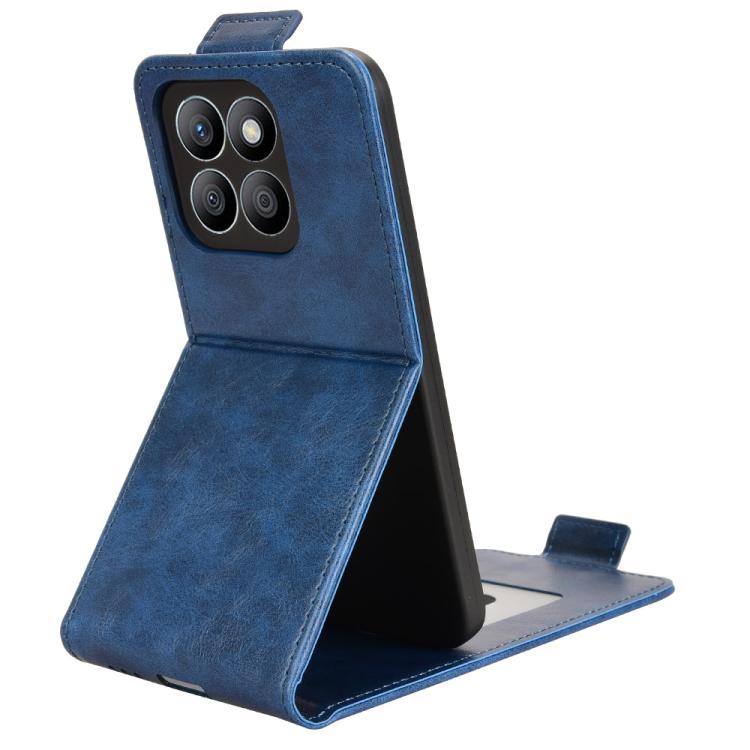 For Honor X8c 4G Magnetic Vertical Flip Leather Phone Case with Buckle