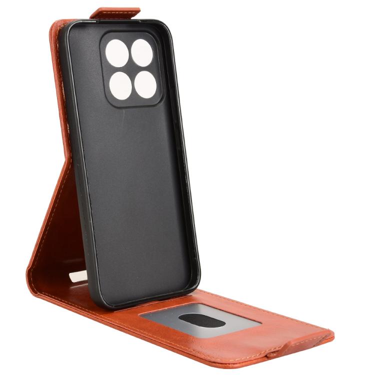 For Honor X8c 4G Magnetic Vertical Flip Leather Phone Case with Buckle