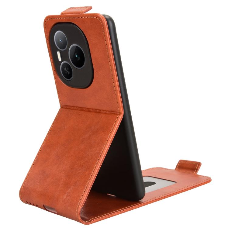 For Honor Power Magnetic Vertical Flip Leather Phone Case with Buckle