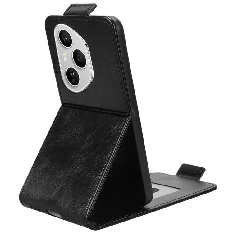 For Honor 400 Pro Global 160.8mm Magnetic Vertical Flip Leather Phone Case with Buckle