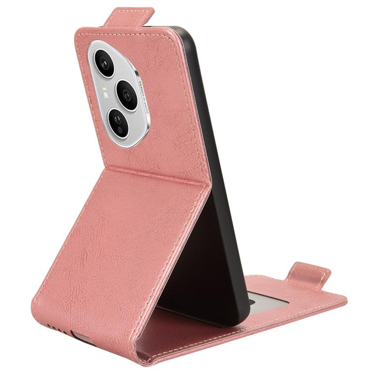 For Honor 400 Pro Global 160.8mm Magnetic Vertical Flip Leather Phone Case with Buckle