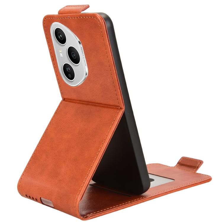 For Honor 400 Pro Global 160.8mm Magnetic Vertical Flip Leather Phone Case with Buckle