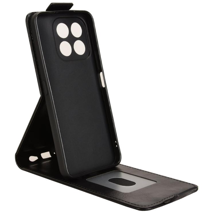For Honor X6c 4G Magnetic Vertical Flip Leather Phone Case with Buckle