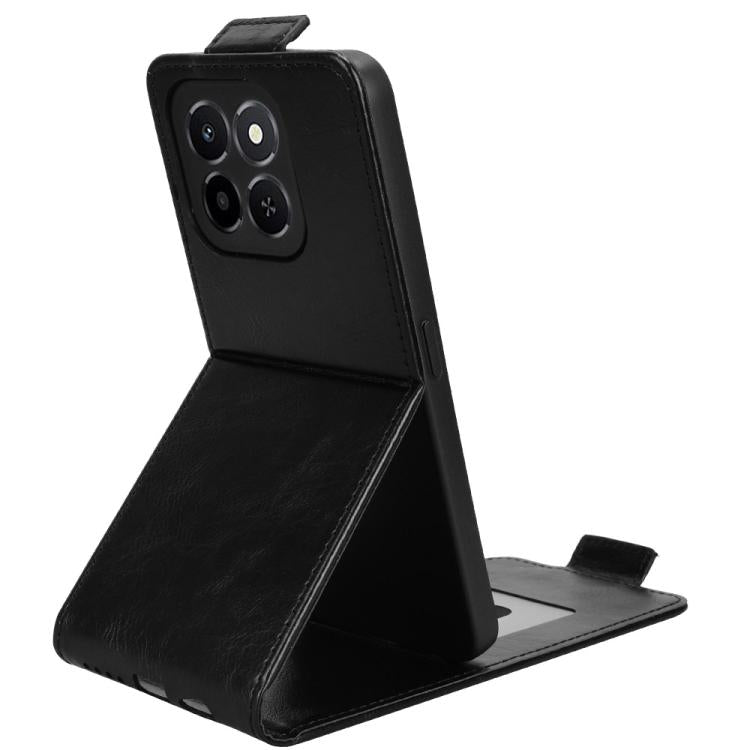 For Honor X6c 4G Magnetic Vertical Flip Leather Phone Case with Buckle