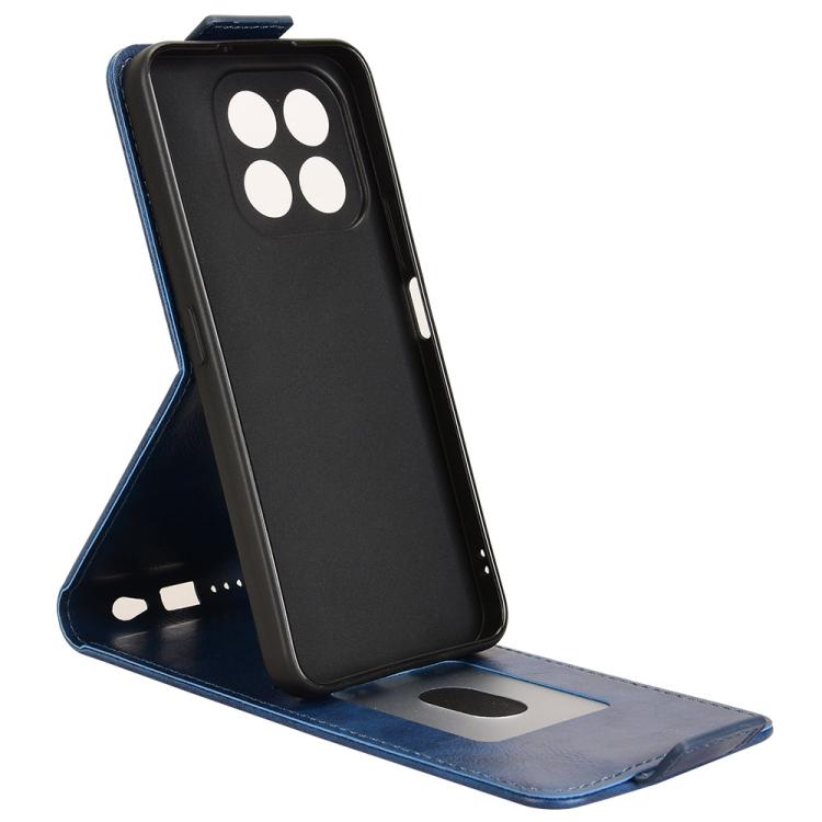 For Honor X6c 4G Magnetic Vertical Flip Leather Phone Case with Buckle