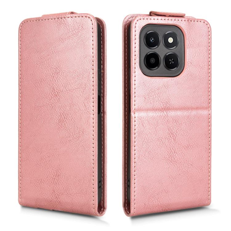 For Honor X6c 4G Magnetic Vertical Flip Leather Phone Case with Buckle