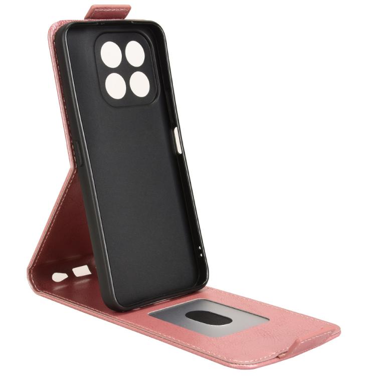 For Honor X6c 4G Magnetic Vertical Flip Leather Phone Case with Buckle