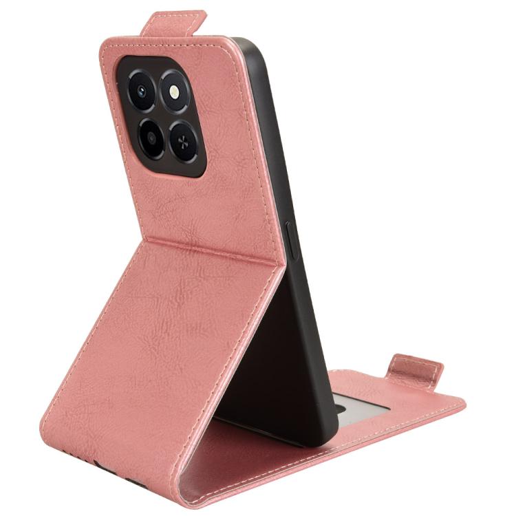 For Honor X6c 4G Magnetic Vertical Flip Leather Phone Case with Buckle