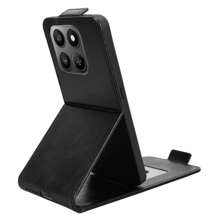 For Honor 400 Smart 5G Magnetic Vertical Flip Leather Phone Case with Buckle