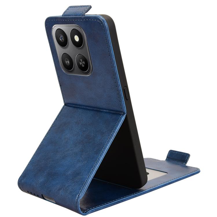 For Honor 400 Smart 5G Magnetic Vertical Flip Leather Phone Case with Buckle