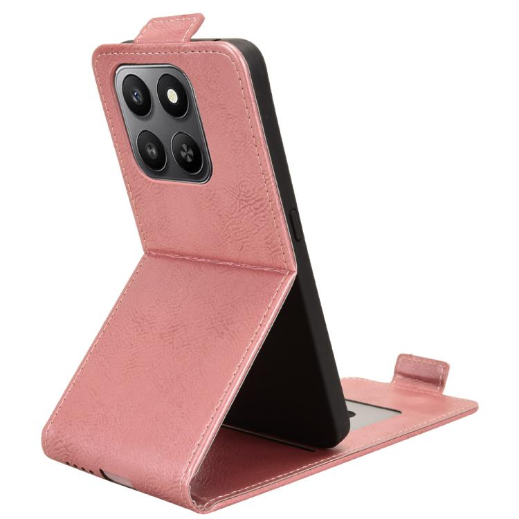 For Honor 400 Smart 5G Magnetic Vertical Flip Leather Phone Case with Buckle