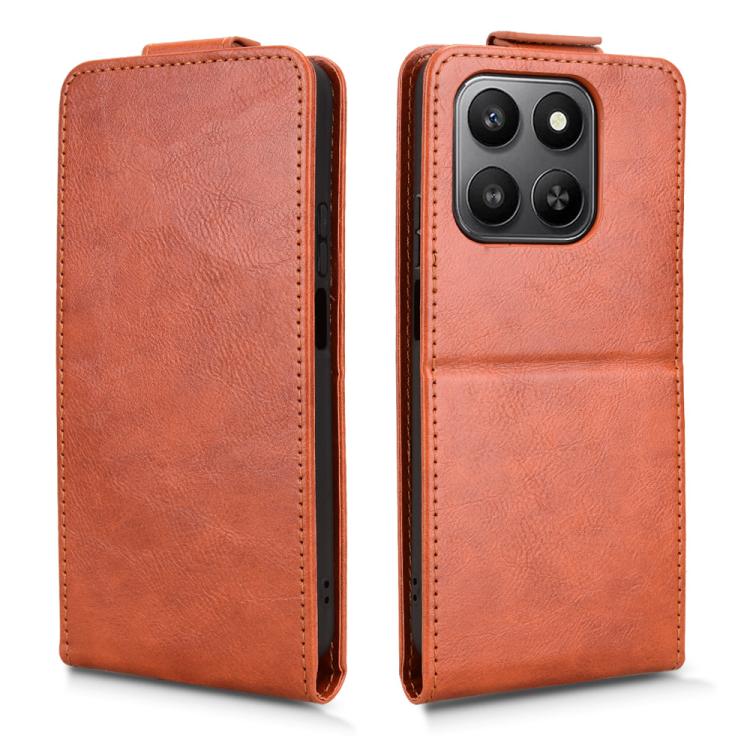 For Honor 400 Smart 5G Magnetic Vertical Flip Leather Phone Case with Buckle