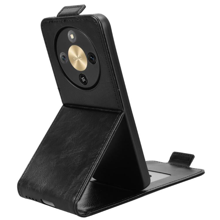 For Honor X70 5G / X9d Magnetic Vertical Flip Leather Phone Case with Buckle