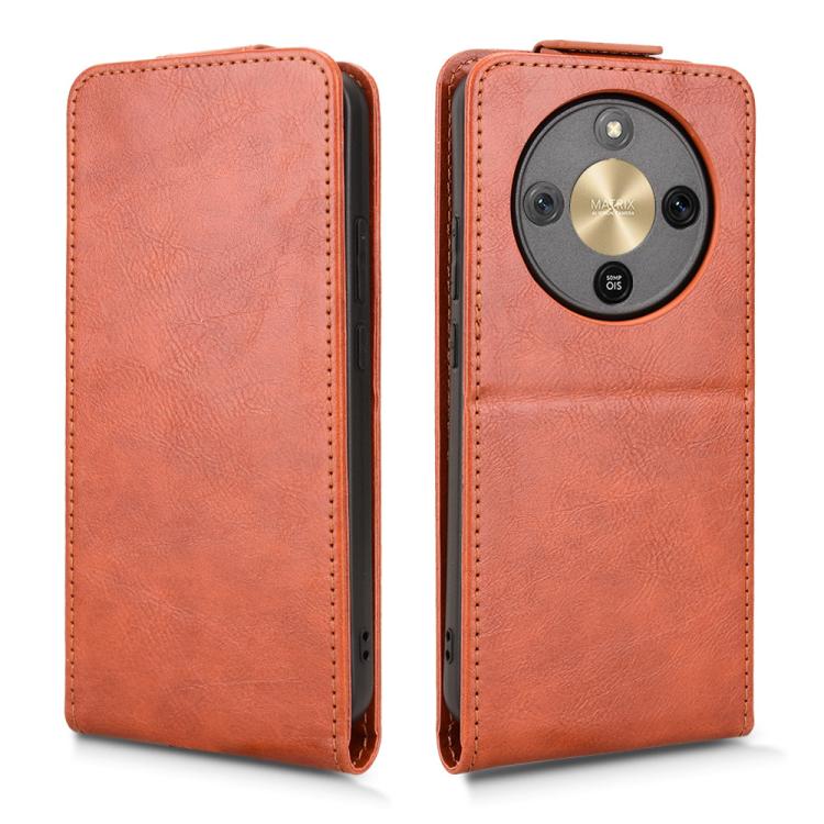 For Honor X70 5G / X9d Magnetic Vertical Flip Leather Phone Case with Buckle