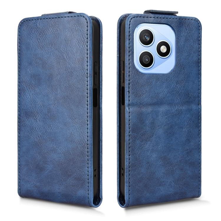 For Honor X8d 4G Magnetic Vertical Flip Leather Phone Case with Buckle