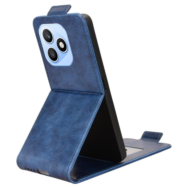 For Honor X8d 4G Magnetic Vertical Flip Leather Phone Case with Buckle