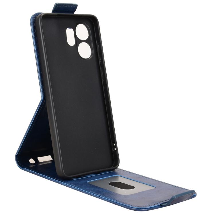 For Honor X6d / Play 60A Magnetic Vertical Flip Leather Phone Case with Buckle