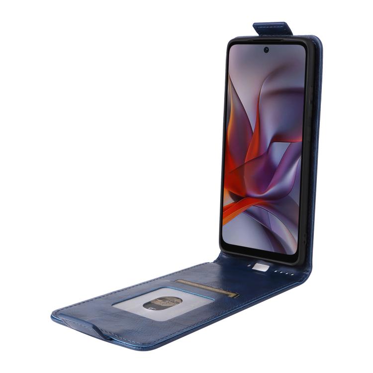 For Motorola Moto Edge 5G 2025 Magnetic Vertical Flip Leather Phone Case with Buckle