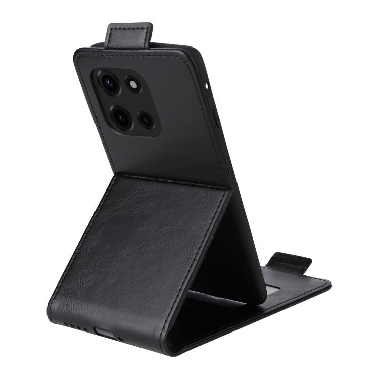 For Motorola Edge 60 Fusion Magnetic Vertical Flip Leather Phone Case with Buckle