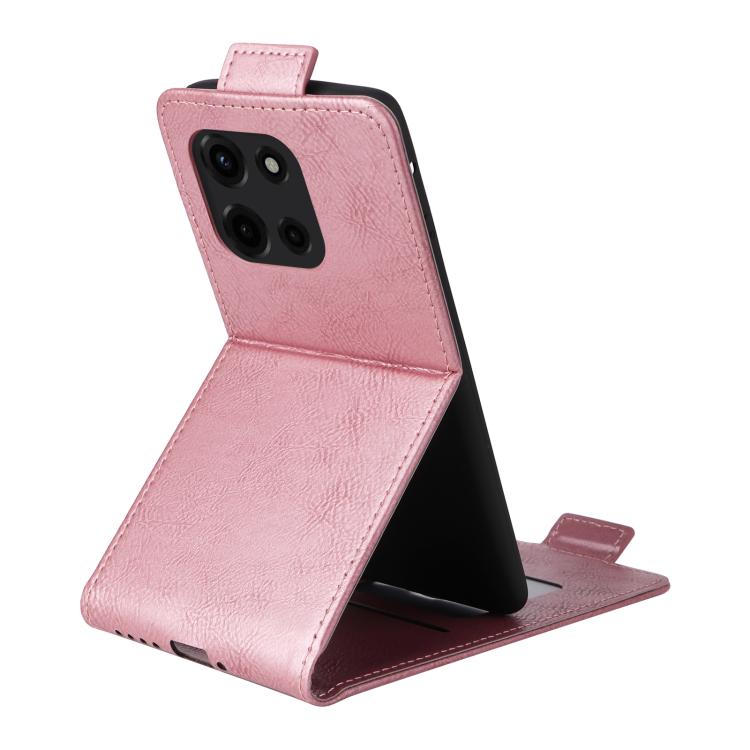 For Motorola Edge 60 Fusion Magnetic Vertical Flip Leather Phone Case with Buckle