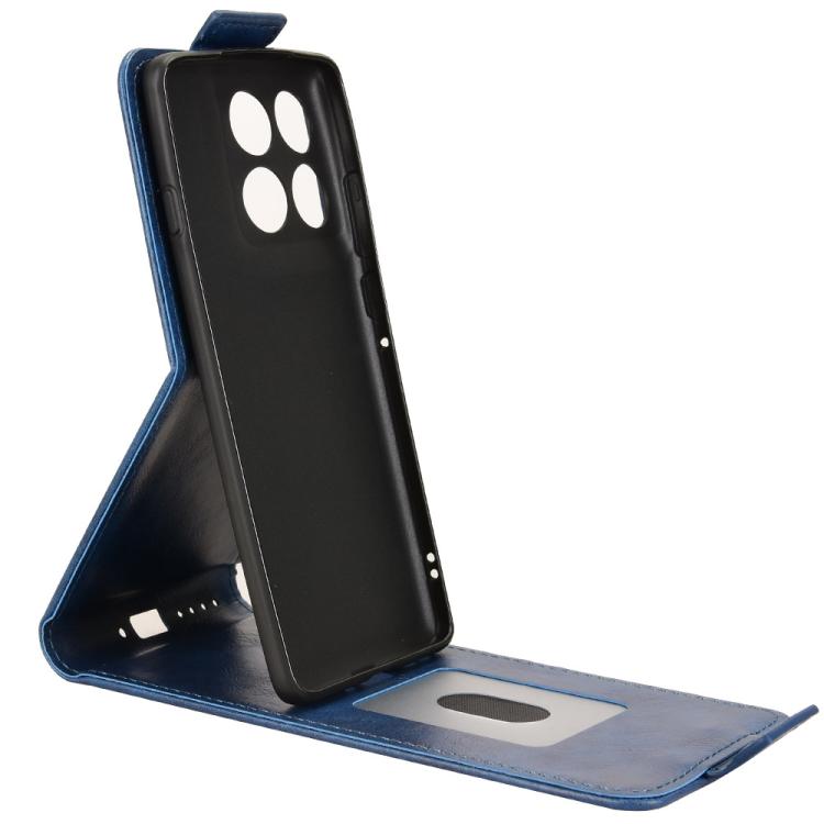For Motorola Edge 60 Pro Magnetic Vertical Flip Leather Phone Case with Buckle