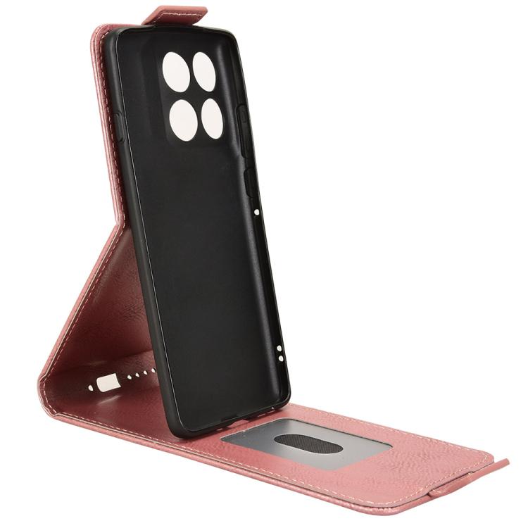 For Motorola Edge 60 Pro Magnetic Vertical Flip Leather Phone Case with Buckle