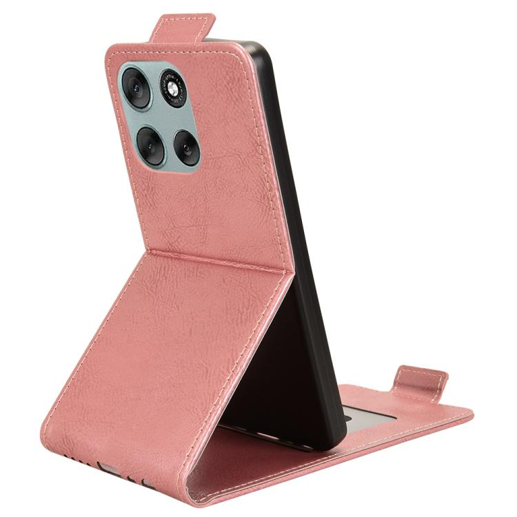 For Motorola Moto G56 5G Magnetic Vertical Flip Leather Phone Case with Buckle