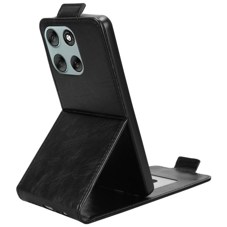 For Motorola Moto G66j 5G Magnetic Vertical Flip Leather Phone Case with Buckle